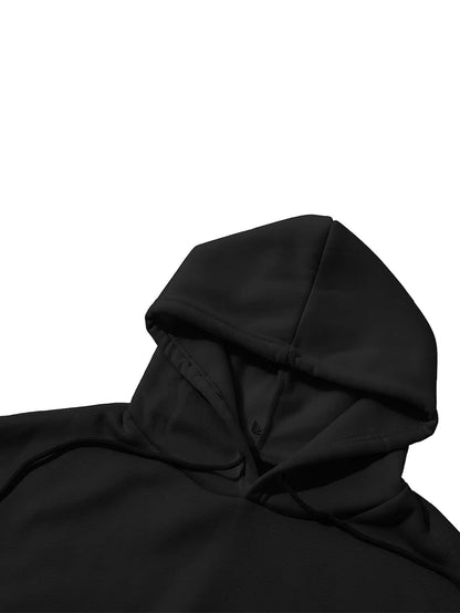 Kangaroo Pocket Thermal Lined Drawstring Hoodie - LuckyFash™